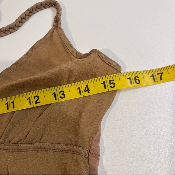 vintage forever21 brown babydoll halter top medium - Picture 7 of 8